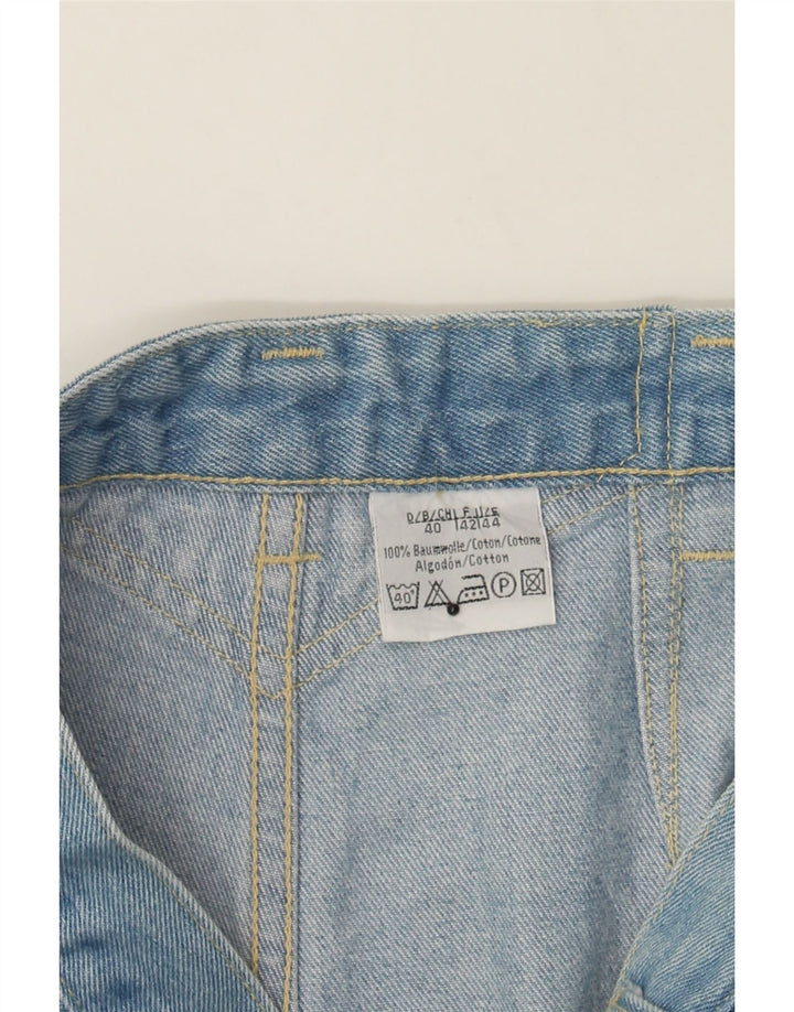 EXPLORER Womens High Rise Crop Loose Jeans IT 44 Medium W30 L26 Blue Vintage Explorer and Second-Hand Explorer from Messina Hembry 
