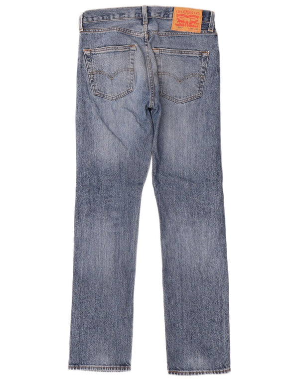 Levi's Mens 501 Straight Jeans W28 L30 Blue Cotton