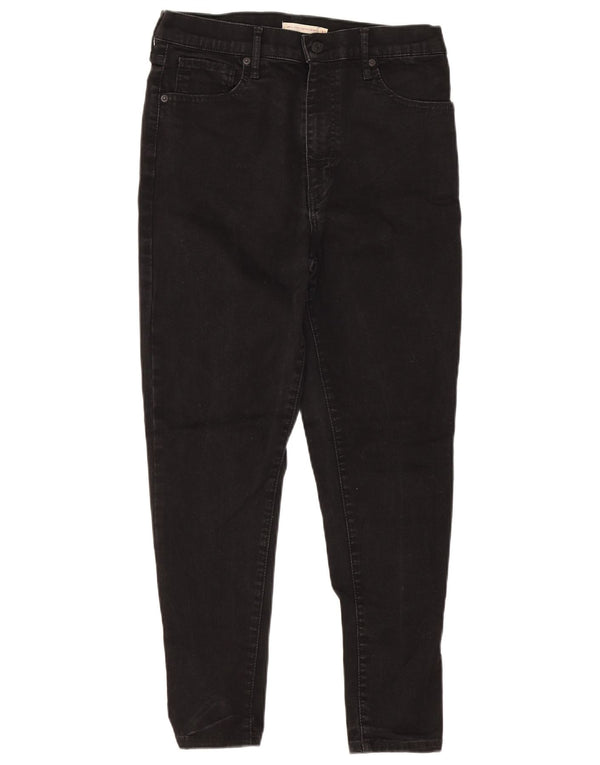 Levi's Donna Mile High Crop Super Skinny Jeans W32 L25 Cotone Nero