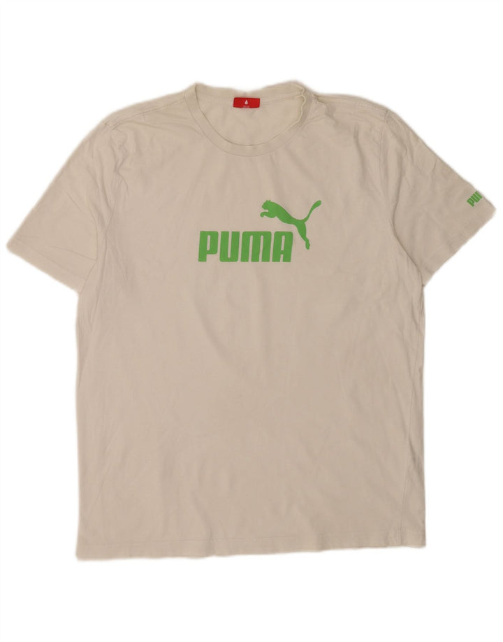 Puma T-Shirt Graphique Homme Blanc Taille L