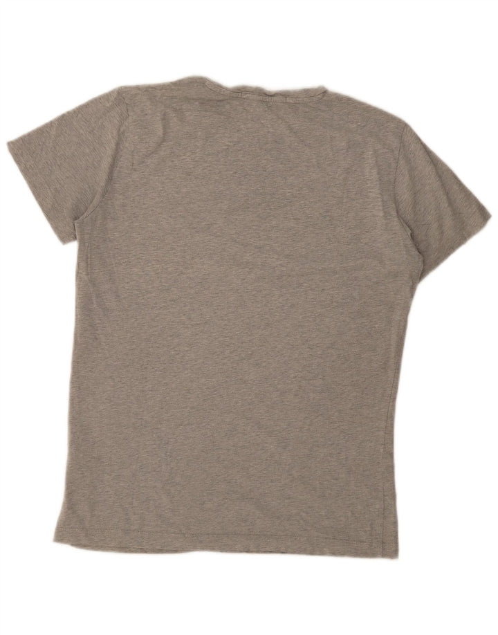 Calvin Klein Mens Graphic T-Shirt Top Large Grey Cotton