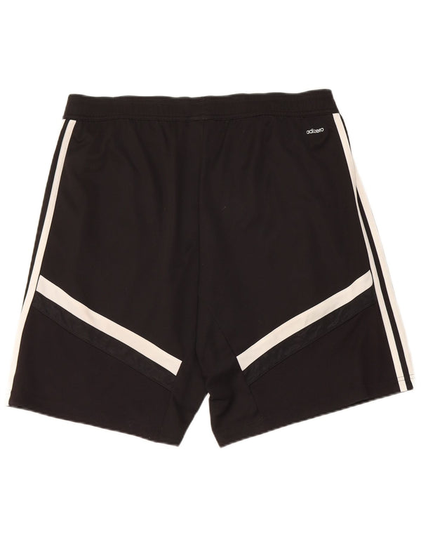 Pantaloncini sportivi Adidas Climacool da uomo grandi in poliestere color block nero