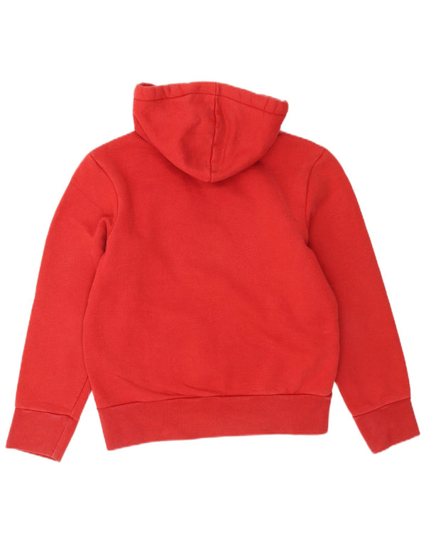 ENERGIE Mens Graphic Hoodie Jumper Small Red Cotton