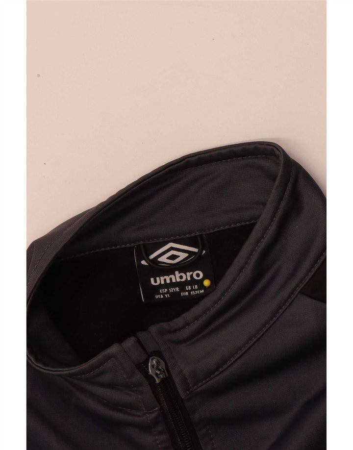 Umbro Boys Tracksuit Topjakke 11-12 År Grå Polyester