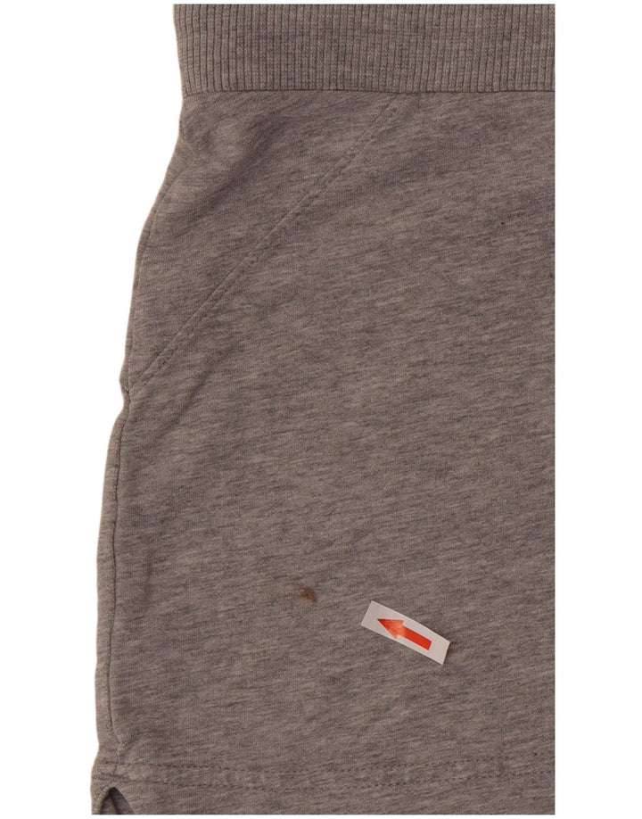 Nike Womens Sport Shorts UK 12/14 Medium Grey Cotton