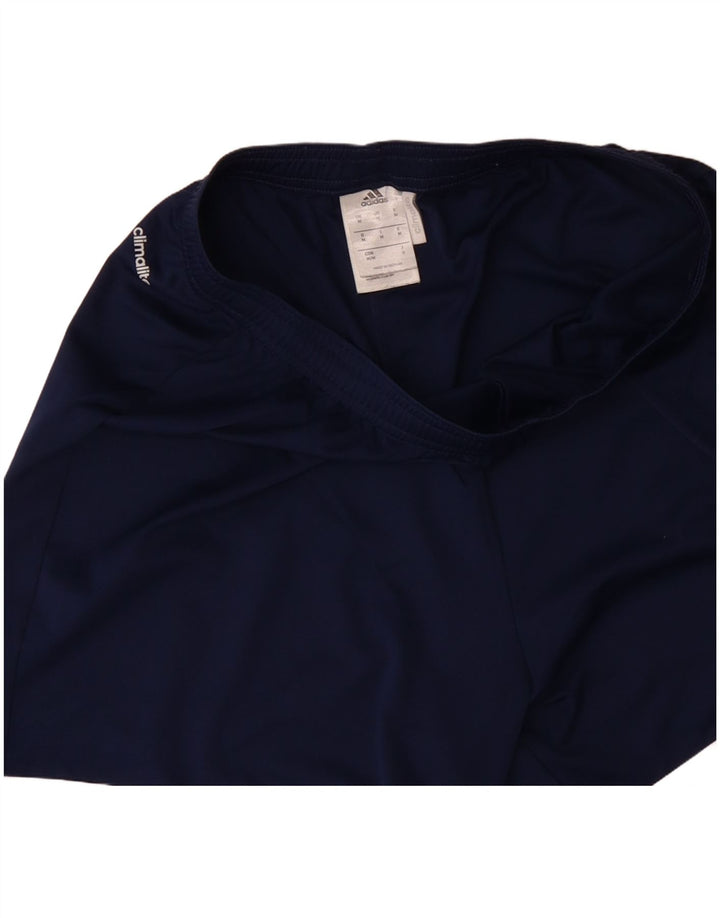 ADIDAS Mens Climalite Sport Shorts Medium Navy Blue Polyester