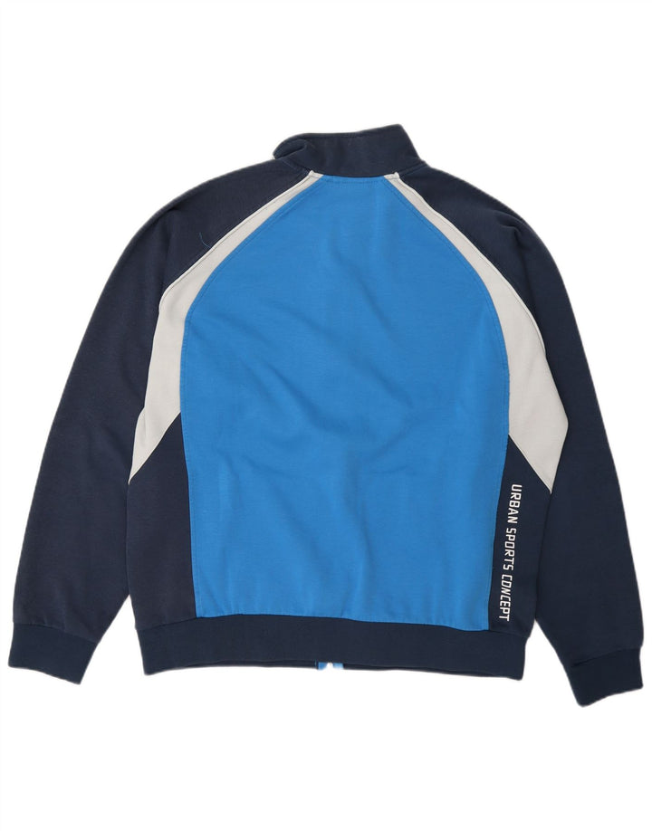 Asics Herre grafisk træningsdragt Topjakke 2XL Blå Colourblock Bomuld