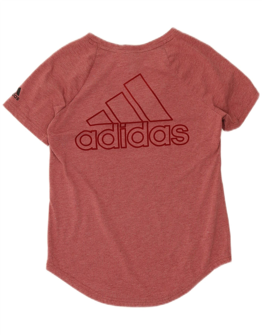 ADIDAS Womens Graphic T-Shirt Top UK 12 Medium Pink Vintage Adidas and Second-Hand Adidas from Messina Hembry 