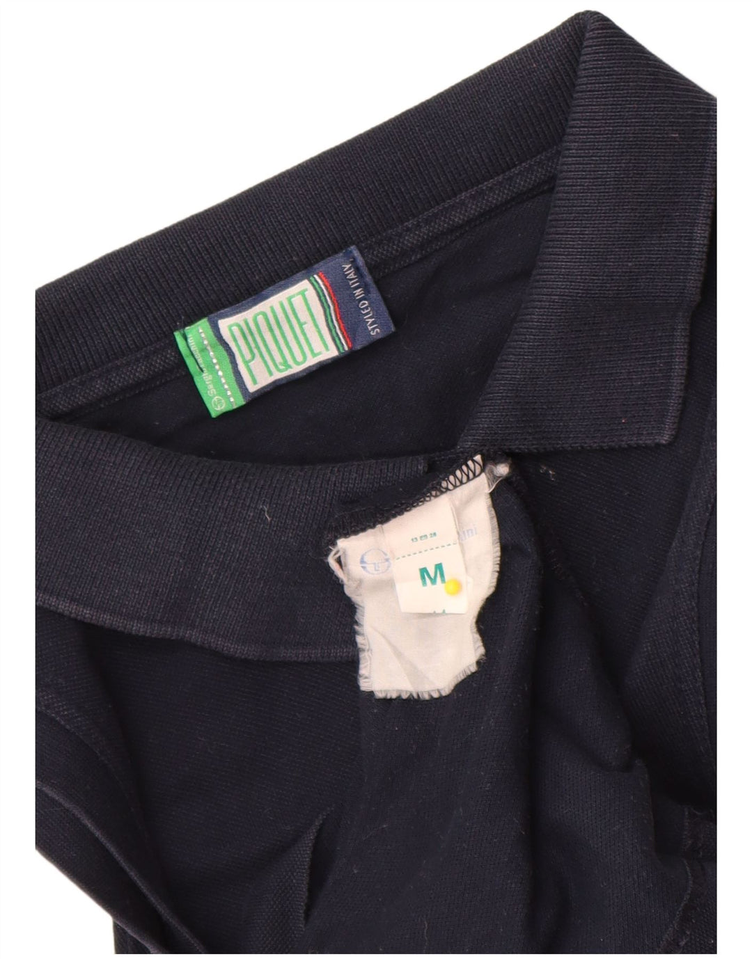 Sergio Tacchini Damen ärmellose Hemdbluse UK 12 Medium Marineblau