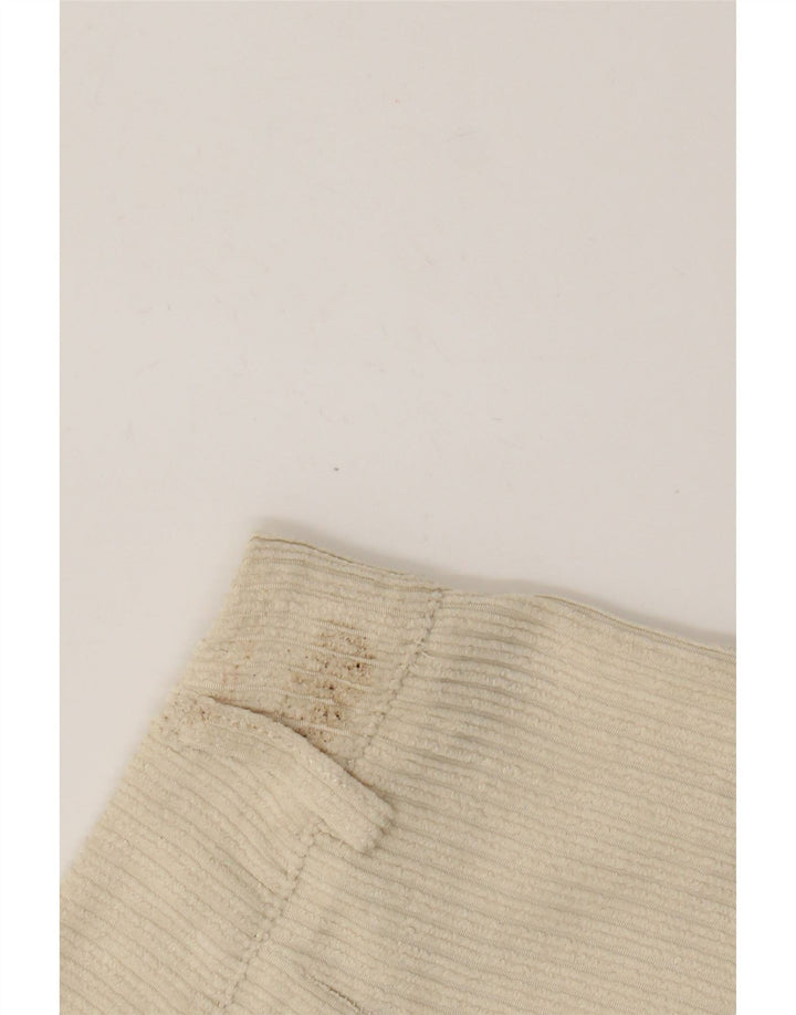 Benetton Womens Corduroy Shorts UK 12 Medium W28  Beige Polyester