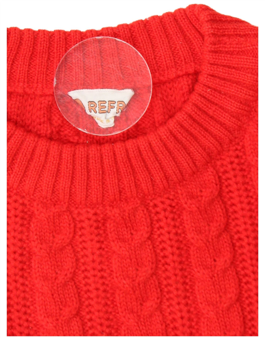 Vintage Mens Crew Neck Jumper Sweater Small Red