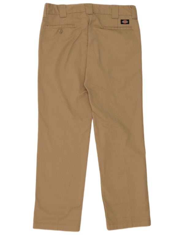 Calças Chino retas masculinas Dickies W33 L32 poliéster bege