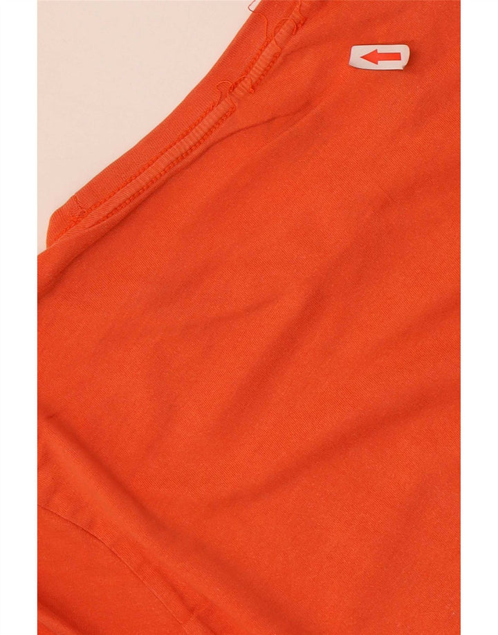 T-shirt grafica da uomo Puma Top Small in cotone arancione
