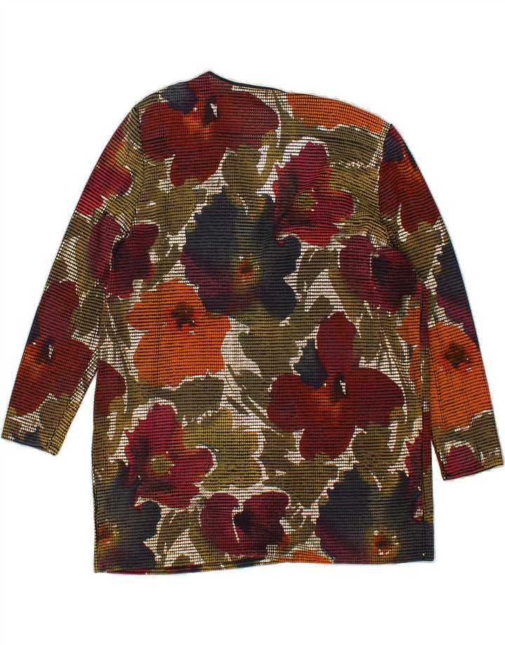 AUGUSTAT Womens Loose Fit Open Blazer Jacket EU 46 XL Multicoloured Floral Vintage Augustat and Second-Hand Augustat from Messina Hembry 