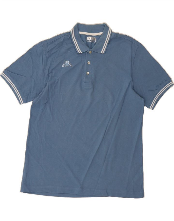 KAPPA Mens Polo Shirt XL Blue Cotton Vintage Kappa and Second-Hand Kappa from Messina Hembry 