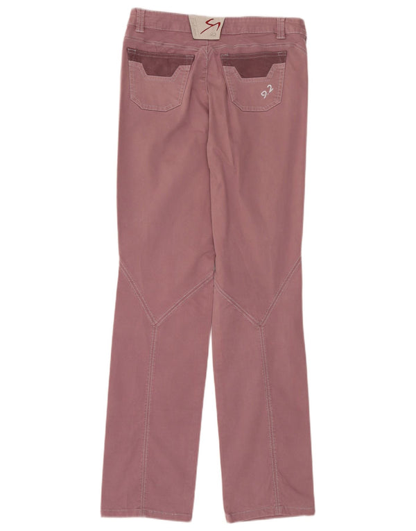 Pantaloni casual da donna 9.2 di Carlo Chionna W28 L32 Colorblock bordeaux