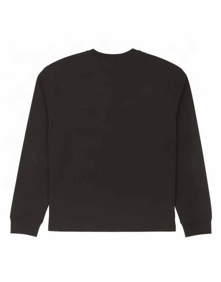 Zara Hombre Top Manga Larga Medio Negro Algodón