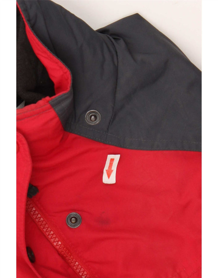 Columbia Womens Rain Jacket UK 16 Large Navy Blue Colourblock Polyester