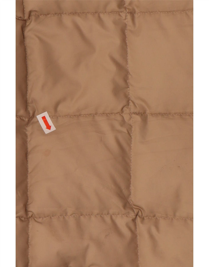 Vintage Womens Reversible Padded Coat IT 44 Medium Beige
