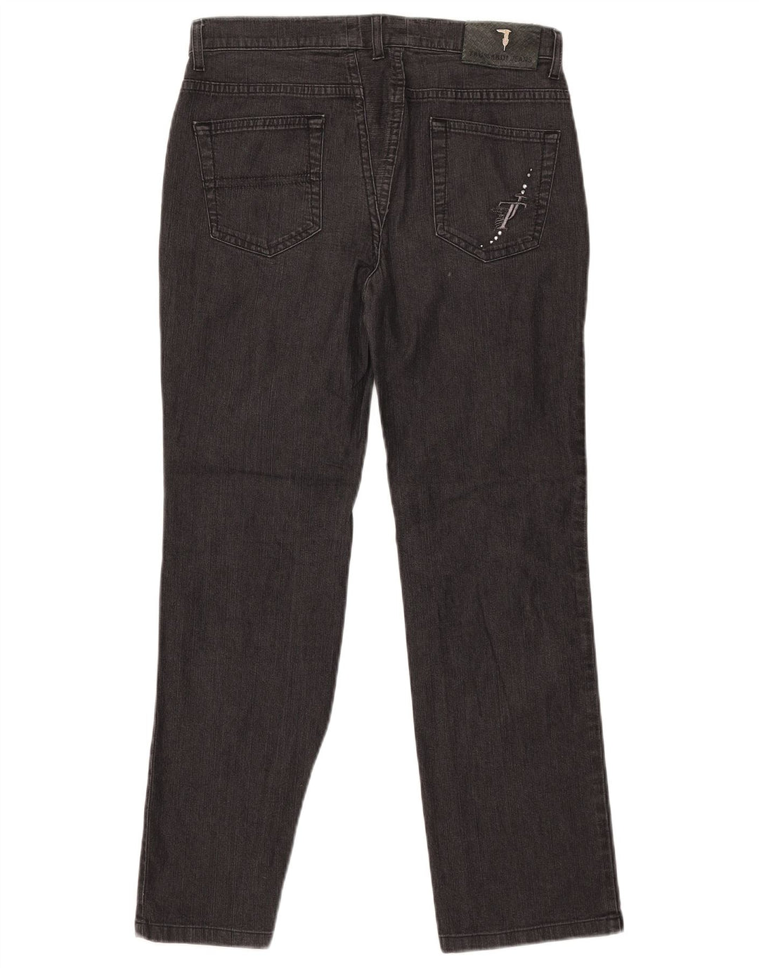 TRUSSARDI Womens Straight Jeans W25 L29 Black Cotton