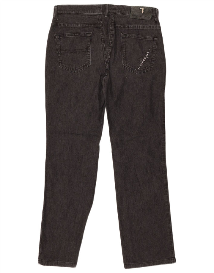 TRUSSARDI Womens Straight Jeans W25 L29 Black Cotton