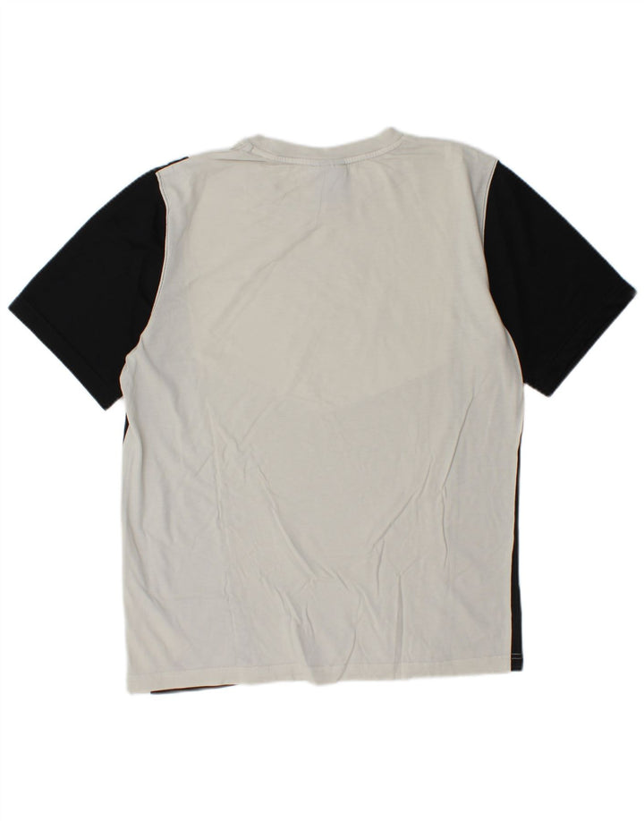 Nike Herre grafisk T-shirt Top Medium White Colourblock Bomuld