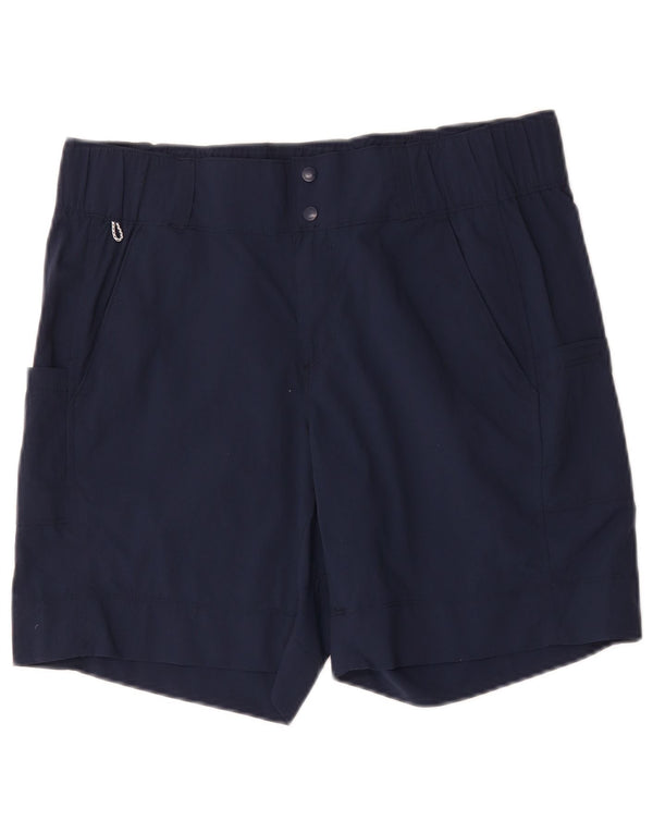 Columbia Womens Cargo Shorts US 12 Large W34 Navy Blue Nylon