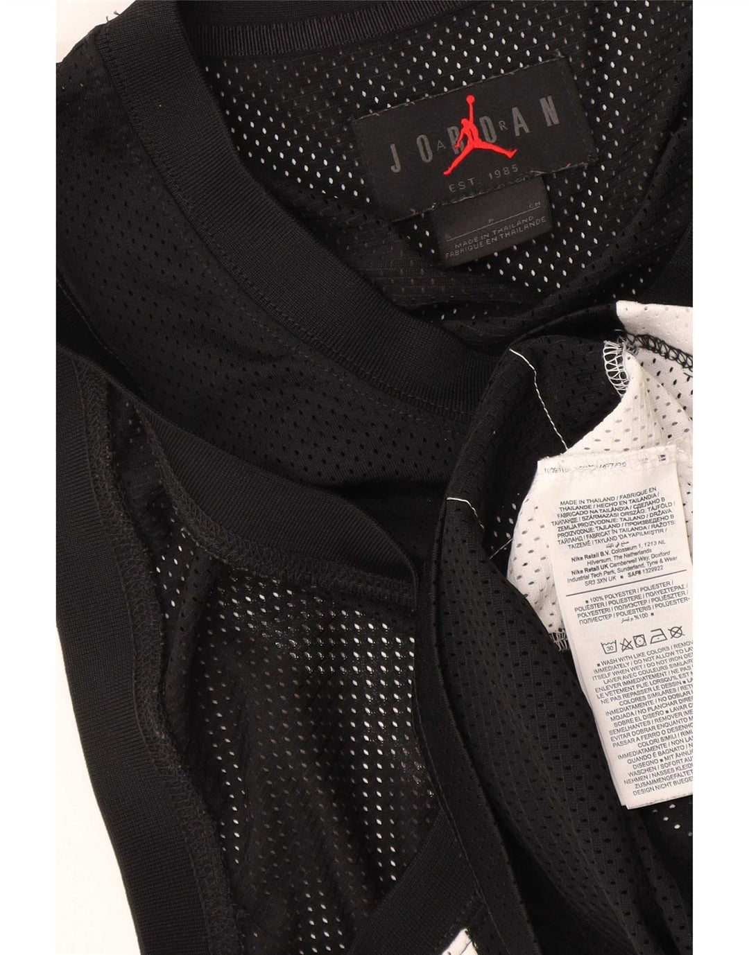Jordan Mens Graphic Vest Top Pequeno Poliéster Colorblock Preto