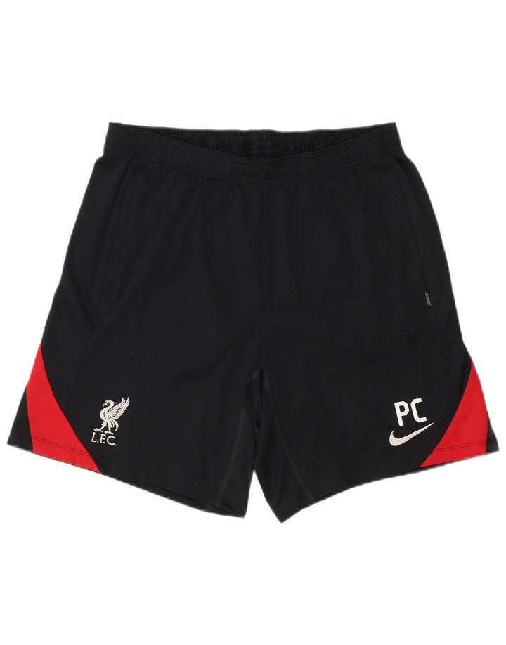 Nike Mens Liverpool Graphic Sport Shorts Large Black Colourblock Polyester