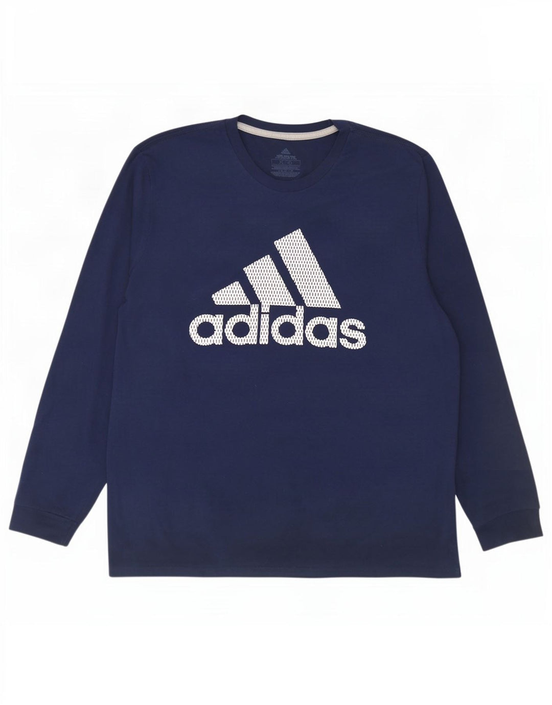Adidas Mens Climalite Graphic Top Manga Longa XL Azul Marinho Poliéster