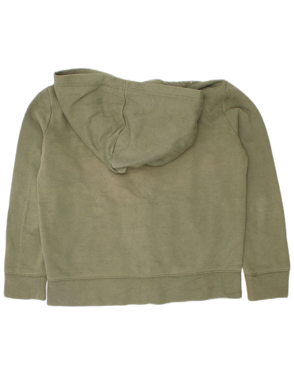 Gap Pull à capuche zippé graphique pour fille 7-8 ans en coton vert moyen