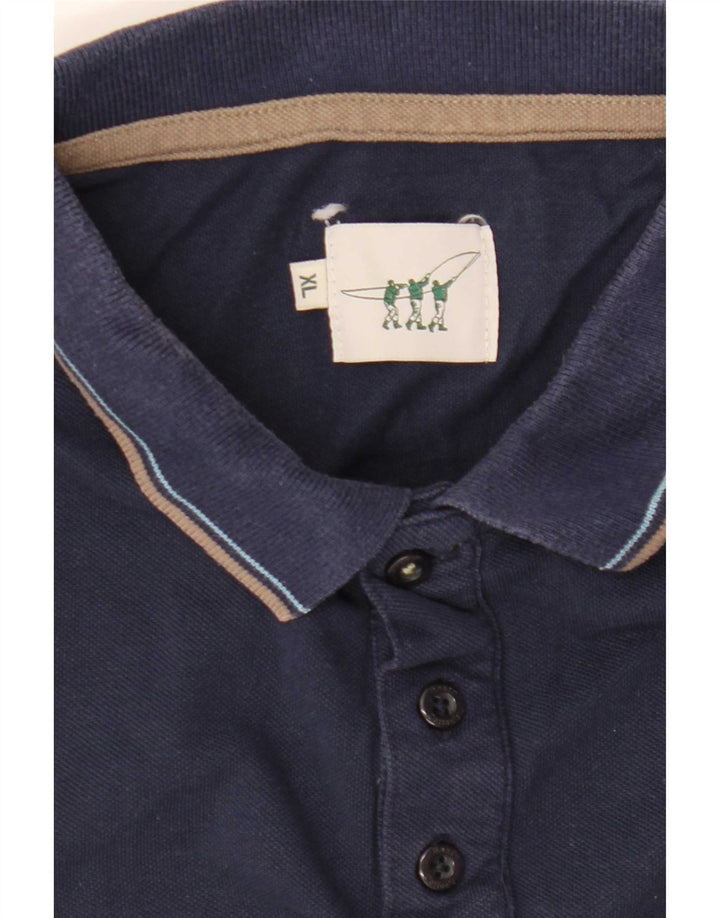 Henry Cottons Mens Polo Shirt Large Navy Blue