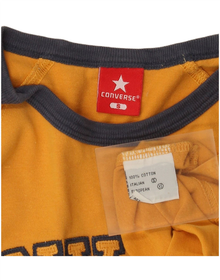 Мужские кроссовки Converse с рисунком, длинный рукав, маленький желтый хлопок, хлопок