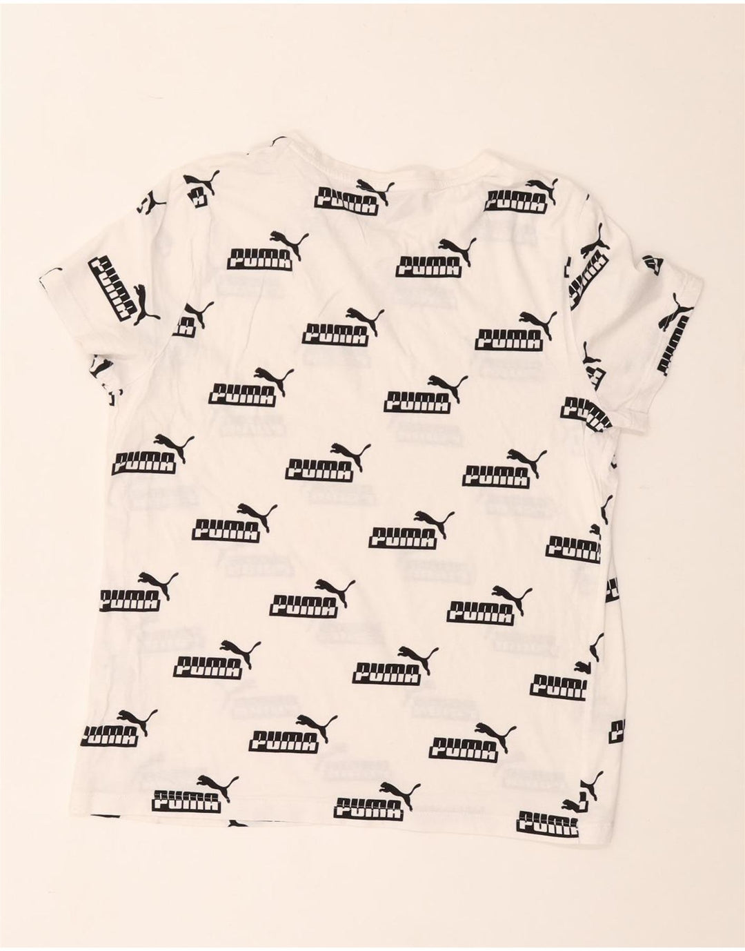 Puma Womens Graphic T-Shirt Top UK 16 Large White