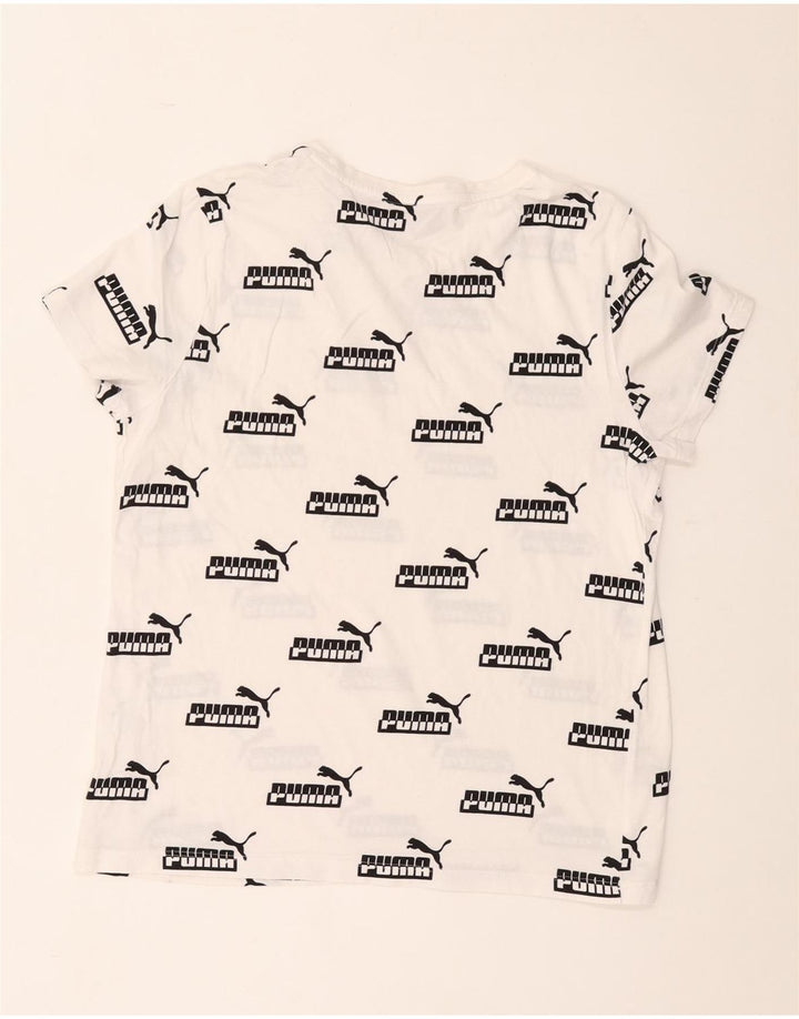 Puma Womens Graphic T-Shirt Top UK 16 Large White