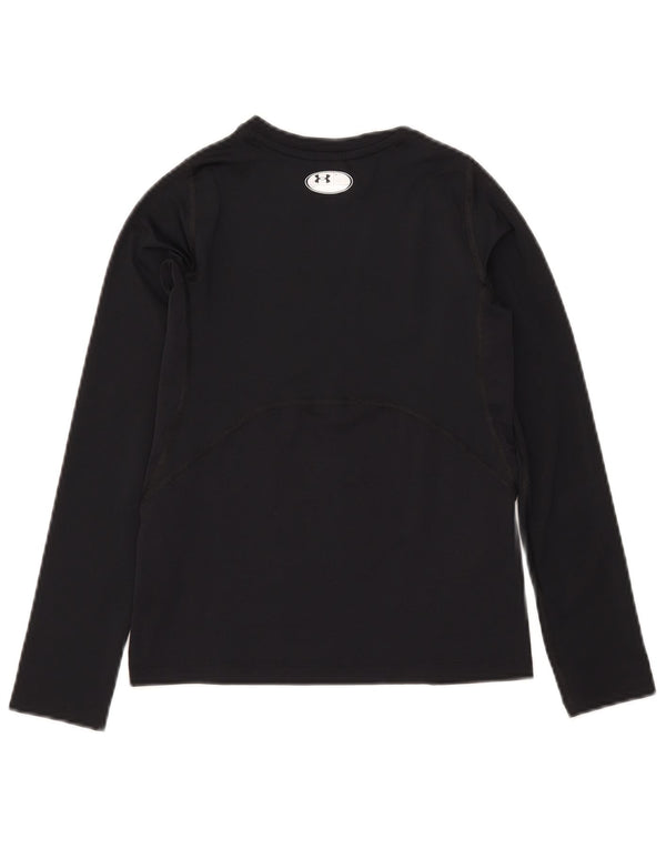 Under Armour Boys Heat Gear Top Langærmet 9-10 år Medium Sort