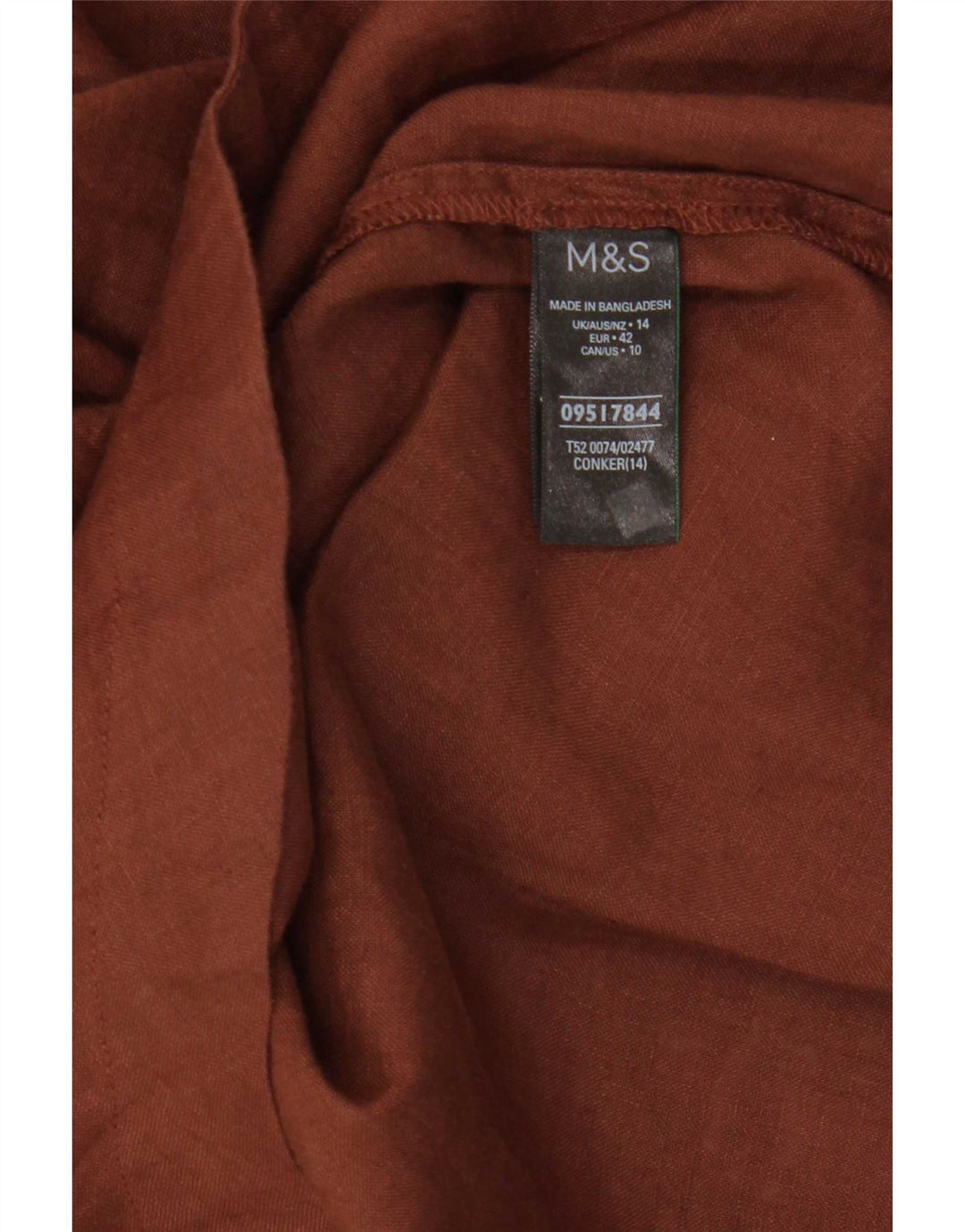 Marks & Spencer Γυναικείο Τοπ UK 14 Large καφέ λευκά είδη