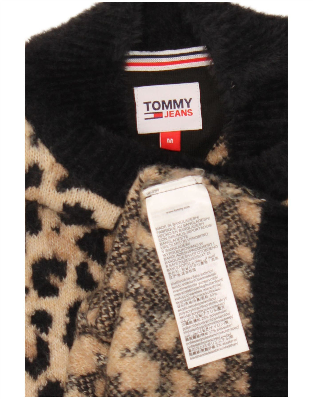 Tommy Hilfiger Dame Turtle Neck Jumper Sweater UK 14 Medium Brown