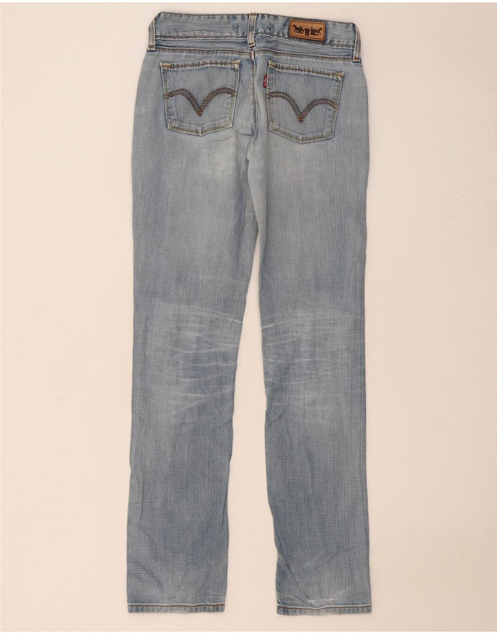 LEVI'S Womens 571 Slim Jeans W28 L34 Blue Cotton