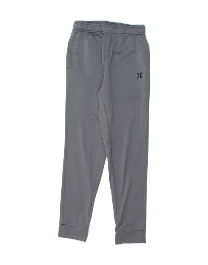 HURLEY Boys Tracksuit Trousers Joggers 12-13 Years Large Grey Polyester Vintage Hurley and Second-Hand Hurley from Messina Hembry 