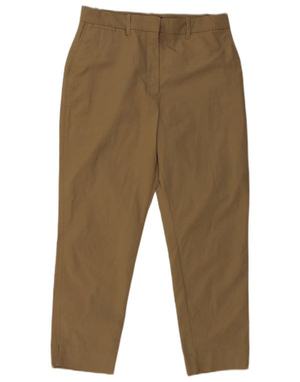 Marks & Spencer Dame Crop Chino Bukser UK 12 Medium W30 L25 Khaki