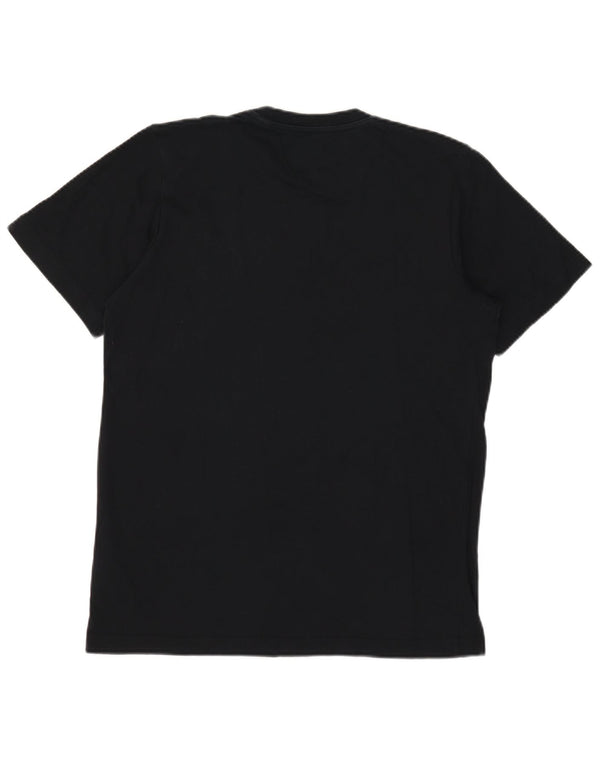 Adidas Mens Climalite Graphic T-Shirt Top Medium Black Cotton