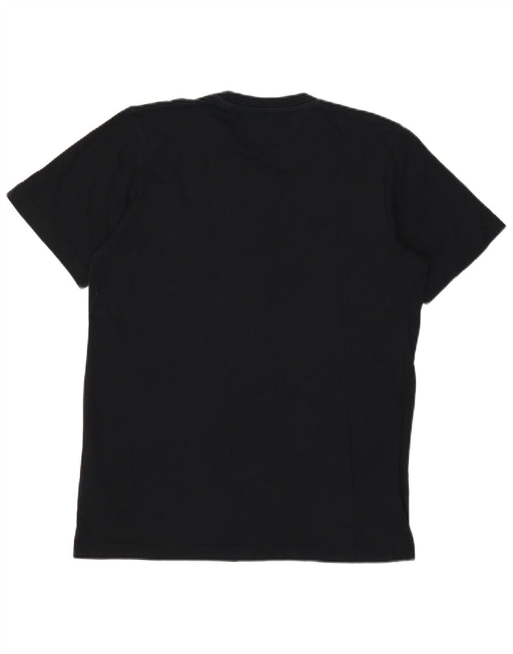 Adidas Mens Climalite Graphic T-Shirt Top Medium Black Cotton