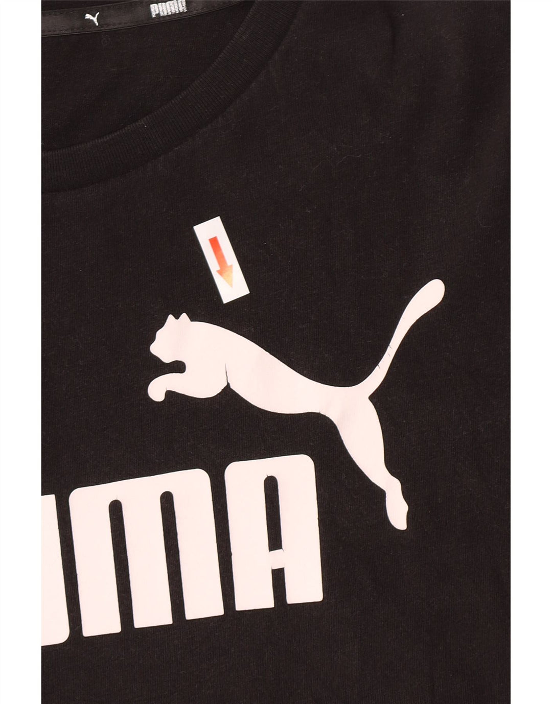 Puma Herren Grafik T-Shirt Top Small Schwarz
