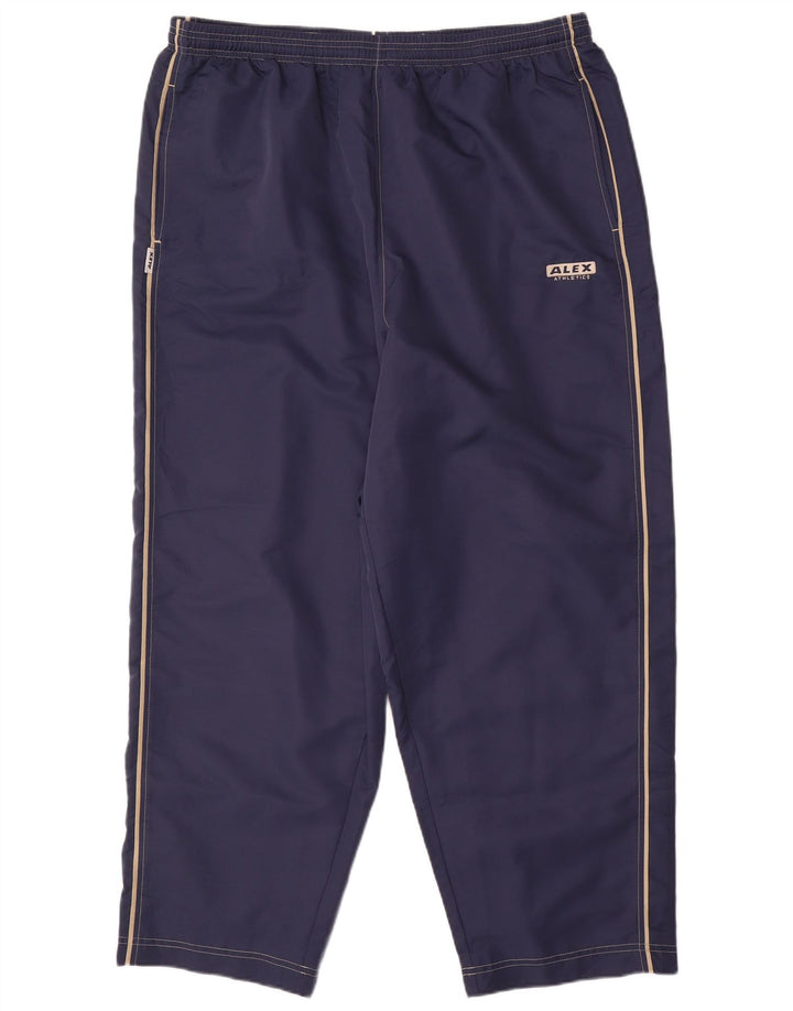 Alex & co. Womens Tracksuit Trousers UK 24 4XL Navy Blue Polyester