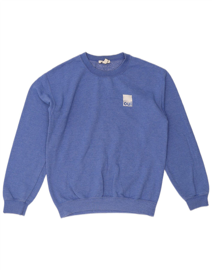TOPSHOP Mens Petite Sweatshirt Jumper Small Blue