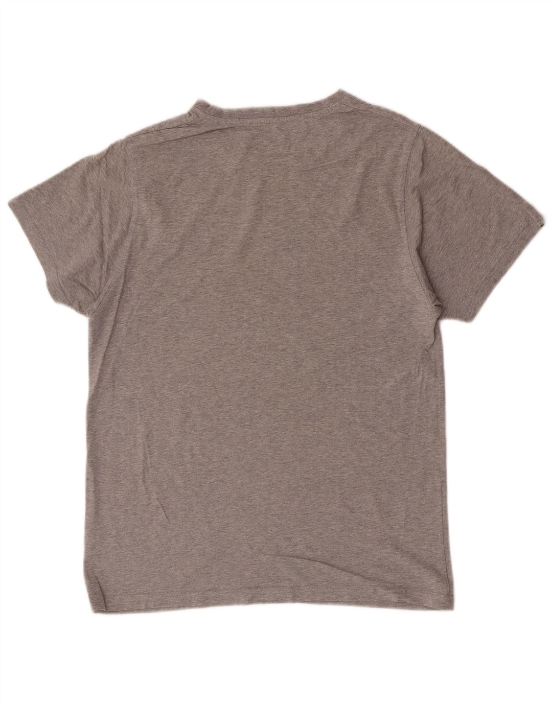 New Era Mens Graphic T-Shirt Top Large Grey Cotton