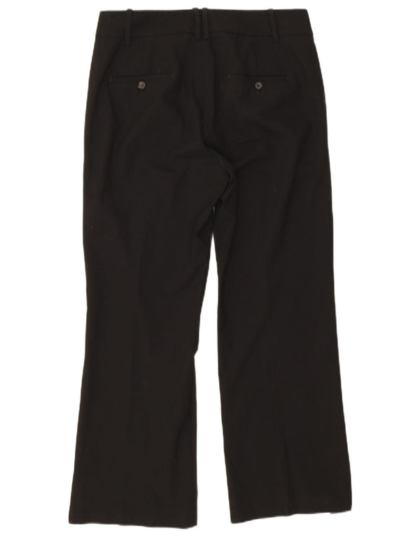 Gerade Chino-Hose für Damen von Zara, EU 44, XL, B34, L27, schwarze Viskose