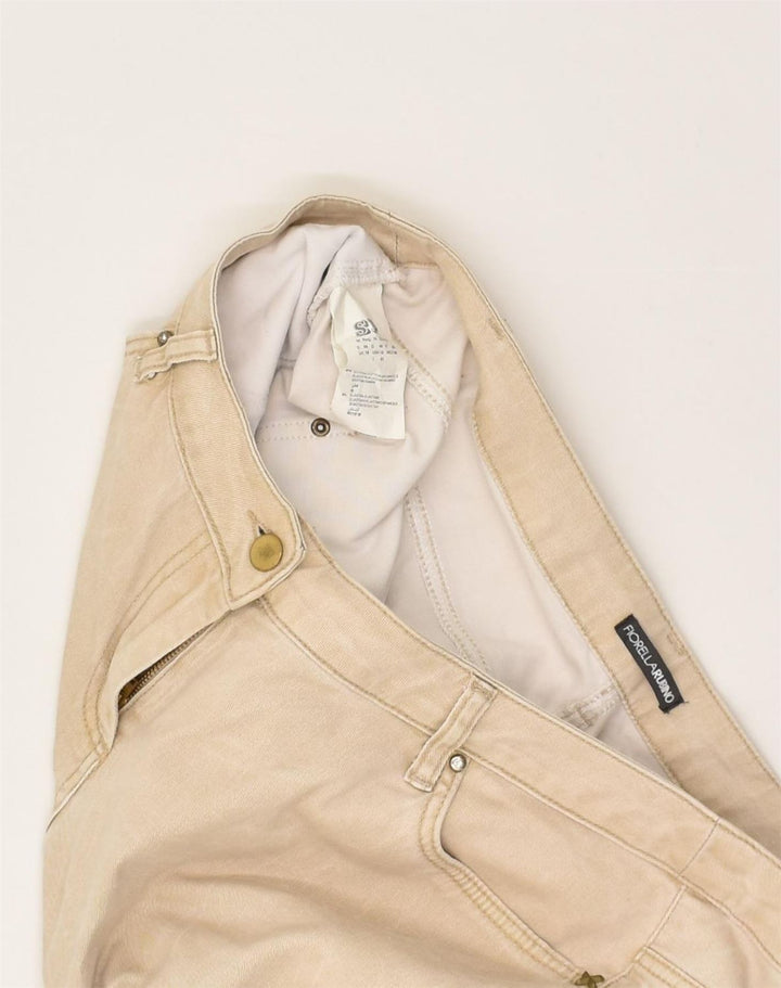 FIORELLA RUBINO Womens Slim Chino Trousers UK 16 Large W34 L29  Beige | Vintage Fiorella Rubino | Thrift | Second-Hand Fiorella Rubino | Used Clothing | Messina Hembry 
