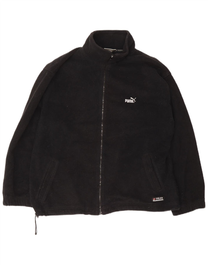 Puma Mens Fleece Jacket UK 40 Large Black